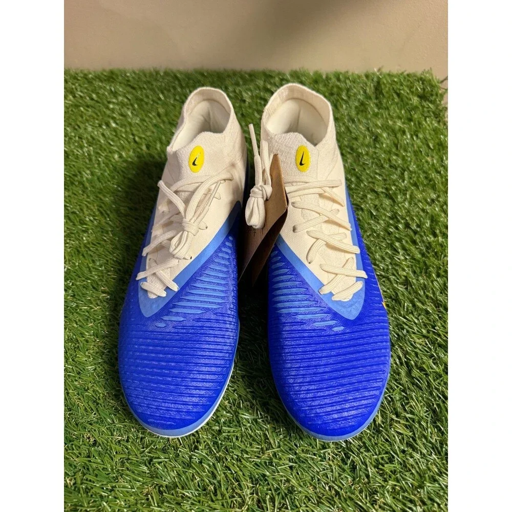 Mens 9.5 Nike Phantom Luna II Academy FG/MG Soccer Cleats Blue White HQ2279-400